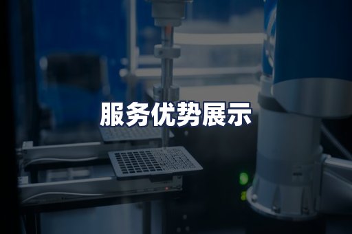 服务优势展示